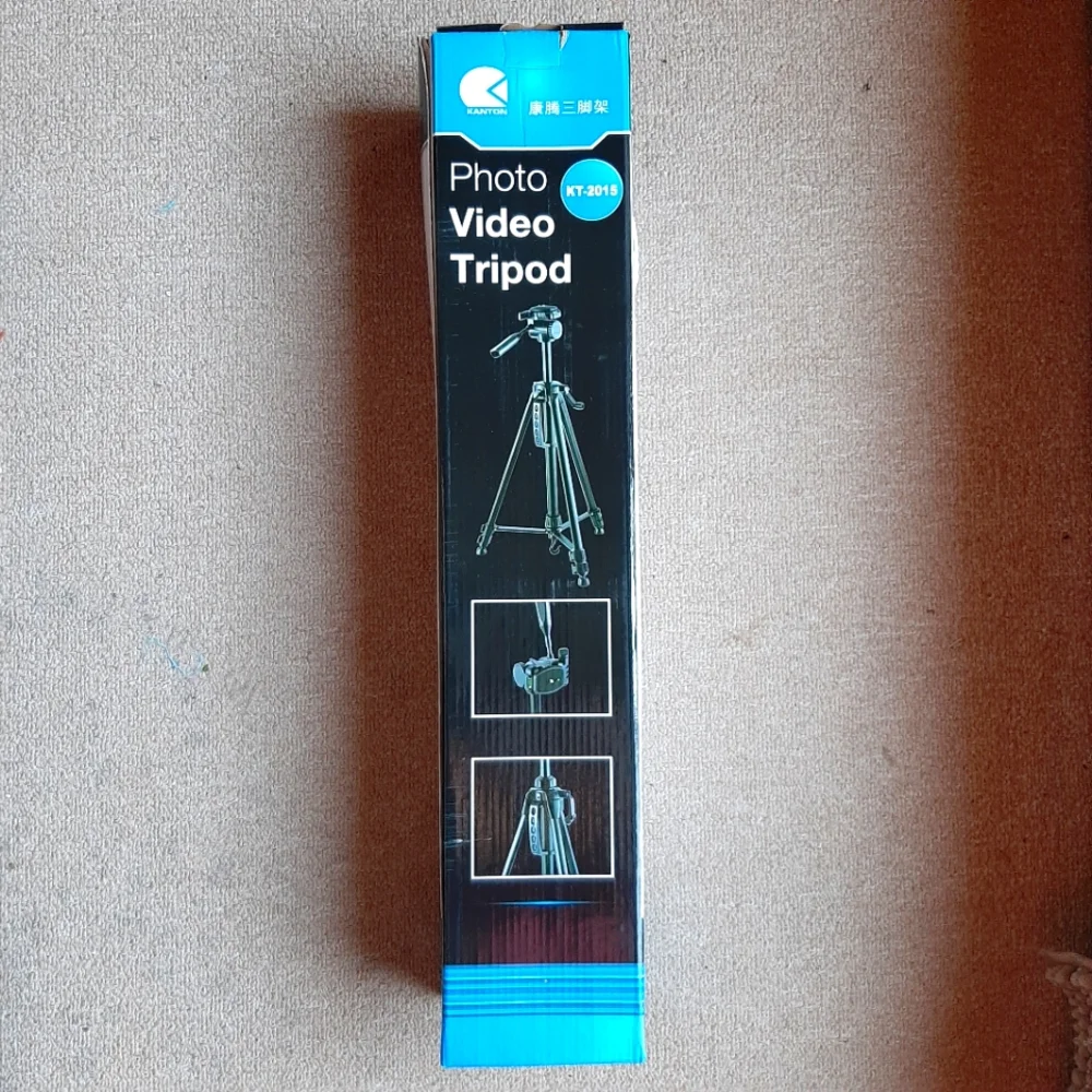 New Camera Tripod with tilt head, Black, up to 55